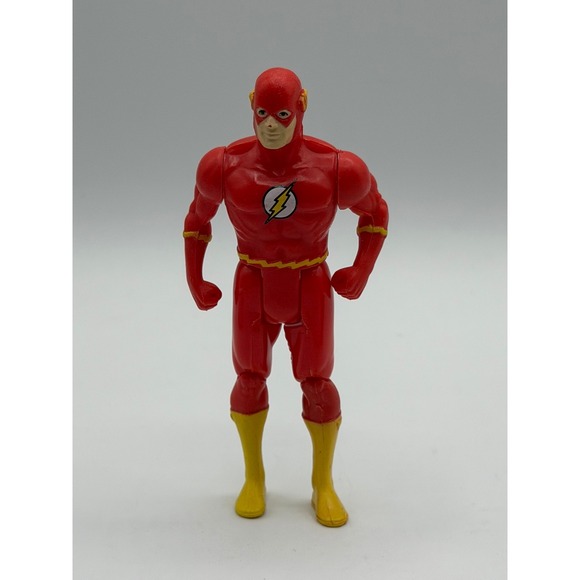 DC Comics Other - DC Comics The Flash Action Figure Red Yellow Justice League Vintage 4.5 Inch